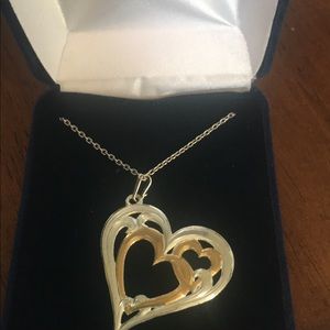 Montana silversmiths heart necklace